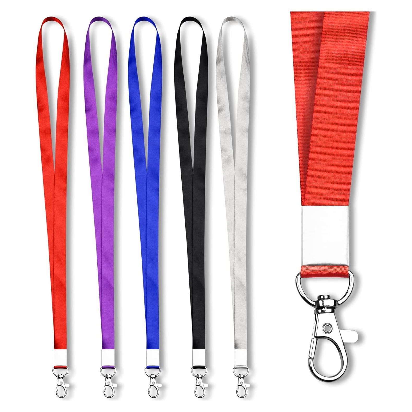 Cintas para Insignias Mcyye 5 PCS Nylon 48 cm con Clip Giratorio