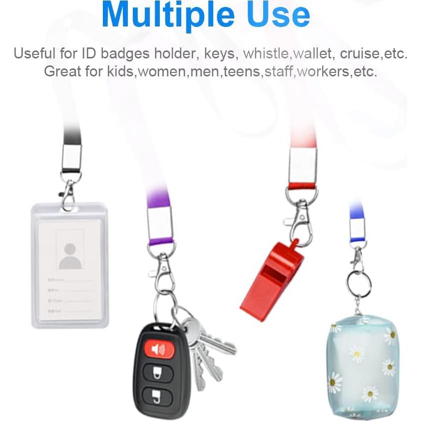 Cintas para Insignias Mcyye 5 PCS Nylon 48 cm con Clip Giratorio