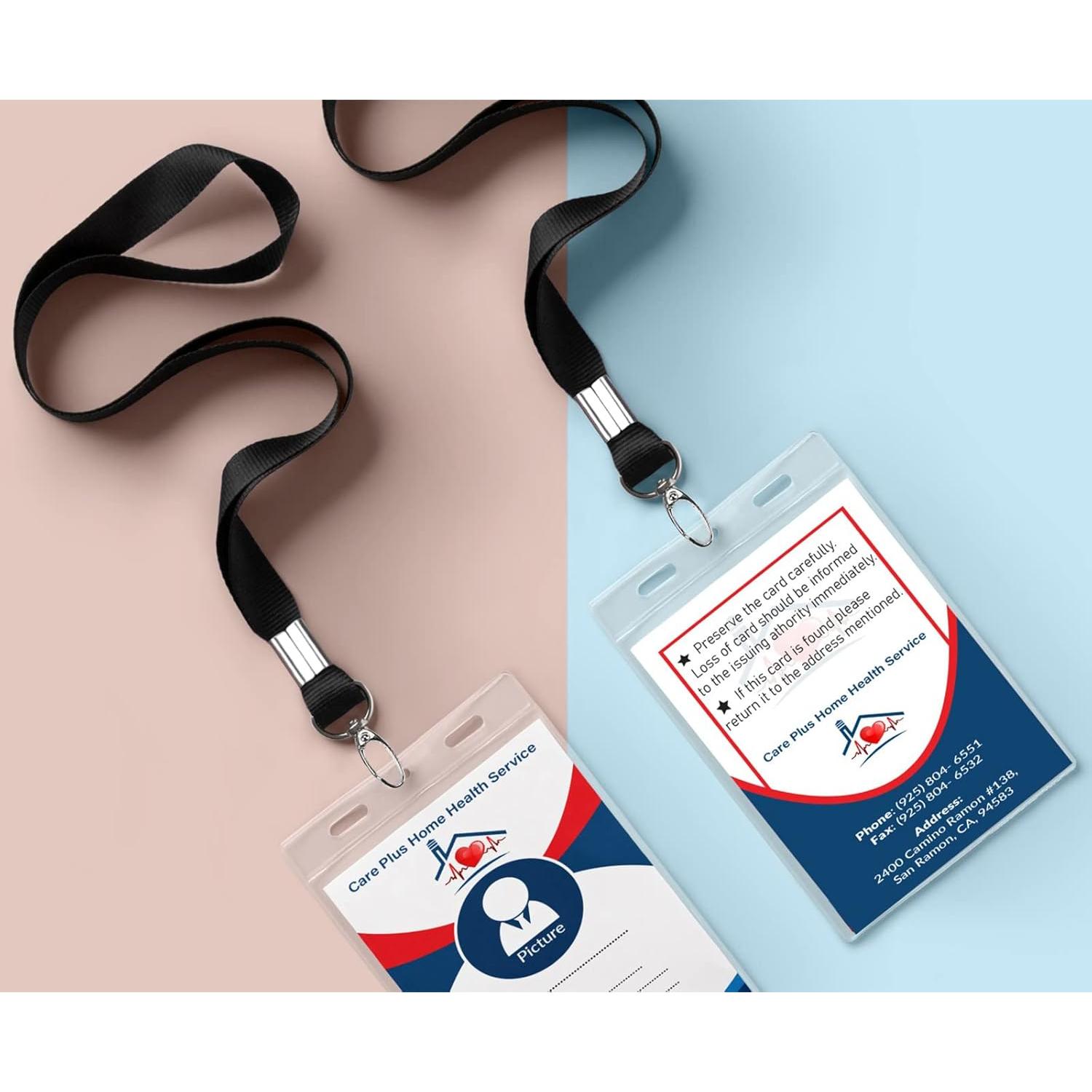 20 Cintas de Cuello Nylon Negro CaseBuy con Gancho Giratorio