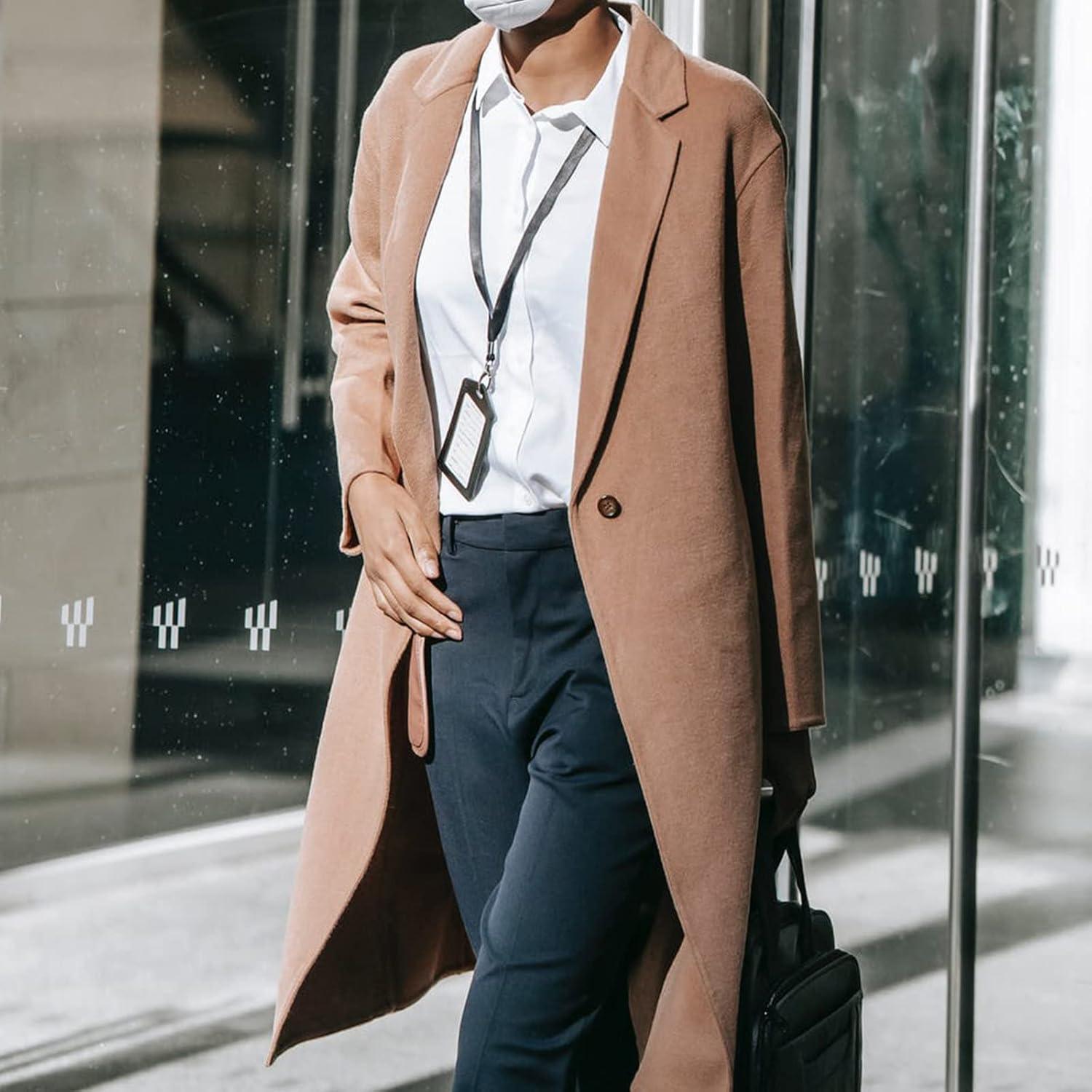 20 Cintas de Cuello Nylon Negro CaseBuy con Gancho Giratorio