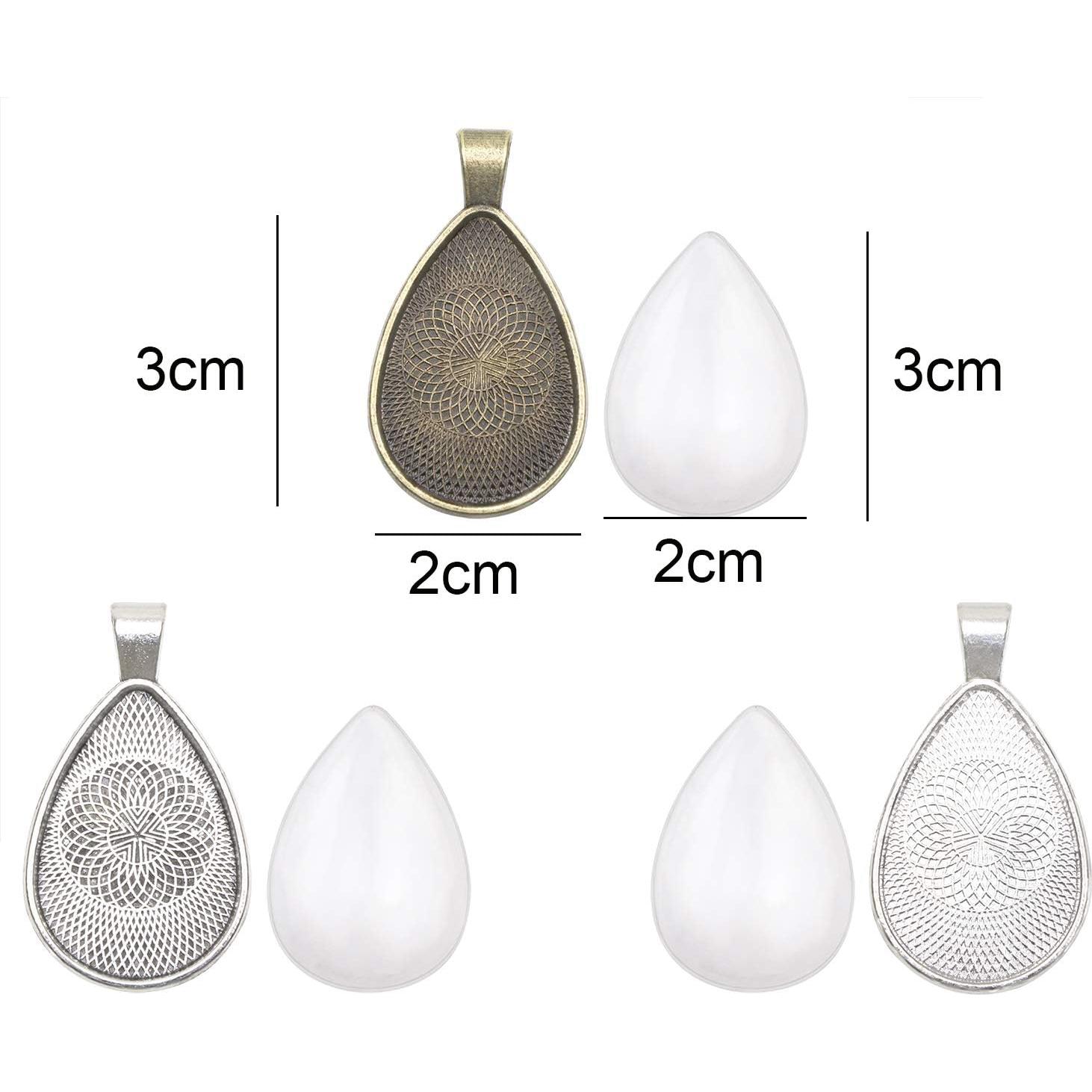 Bandejas de Colgante PENTA ANGEL 15 Pcs 3 Colores para Joyería