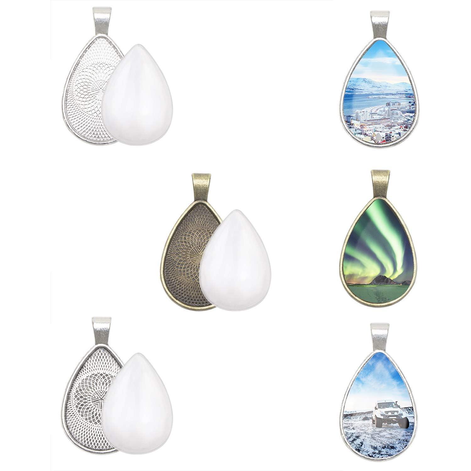 Bandejas de Colgante PENTA ANGEL 15 Pcs 3 Colores para Joyería