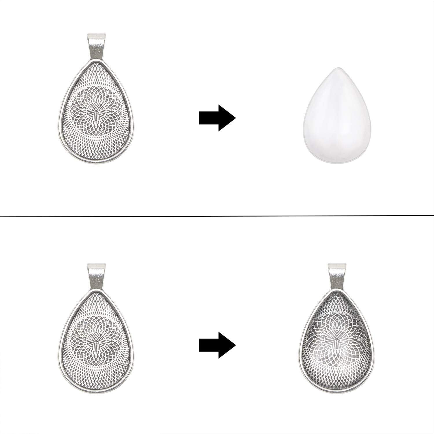 Bandejas de Colgante PENTA ANGEL 15 Pcs 3 Colores para Joyería