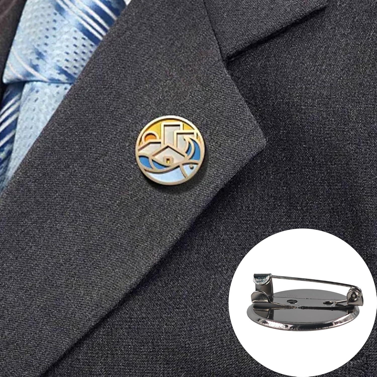 50PCS Bases de Pin de Broche Premium Pson 25mm Plata