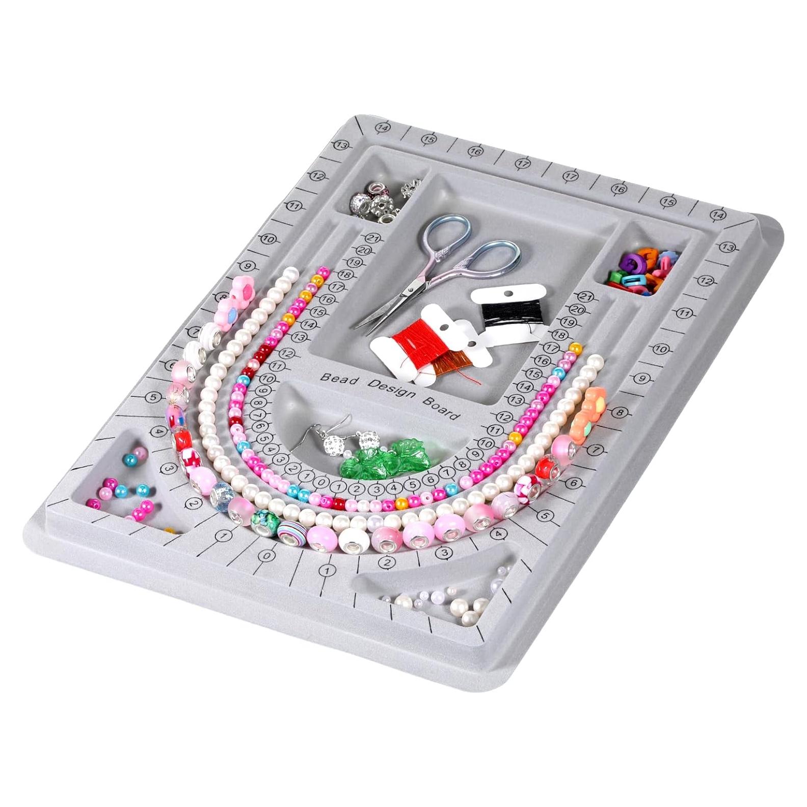 Tablero de Diseño de Pulseras Qulkws 24x32cm Gris DIY