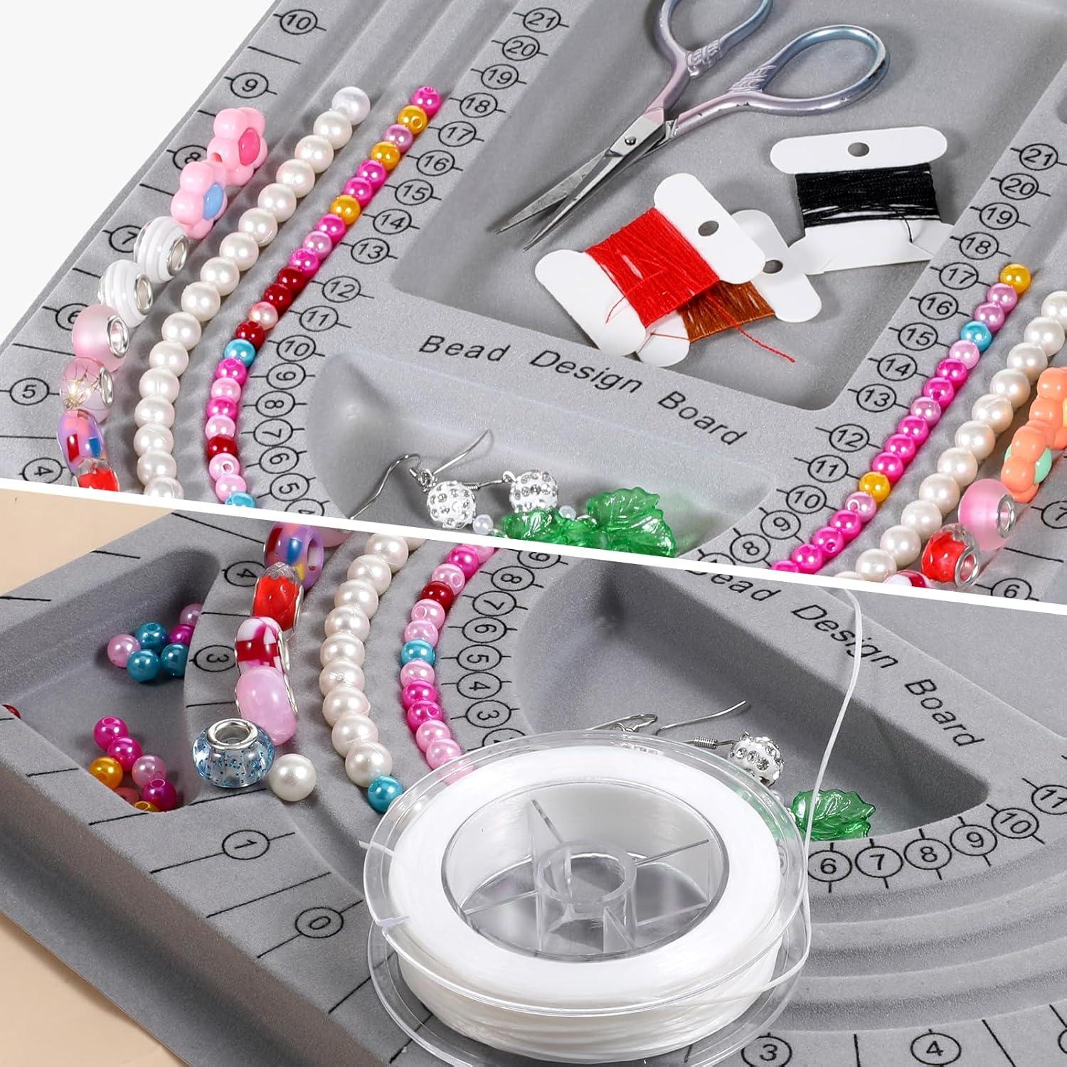 Tablero de Diseño de Pulseras Qulkws 24x32cm Gris DIY