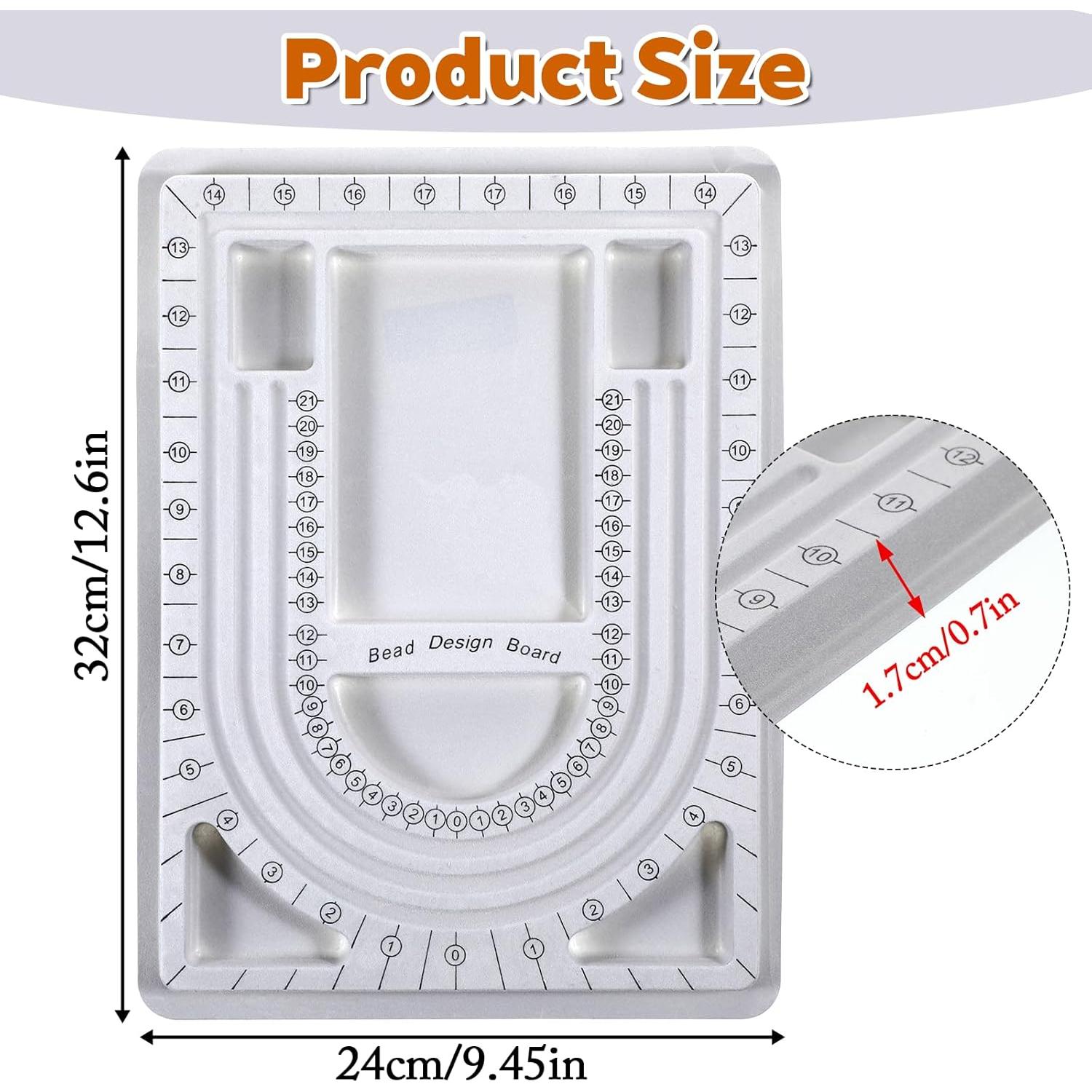 Tablero de Diseño de Pulseras Qulkws 24x32cm Gris DIY