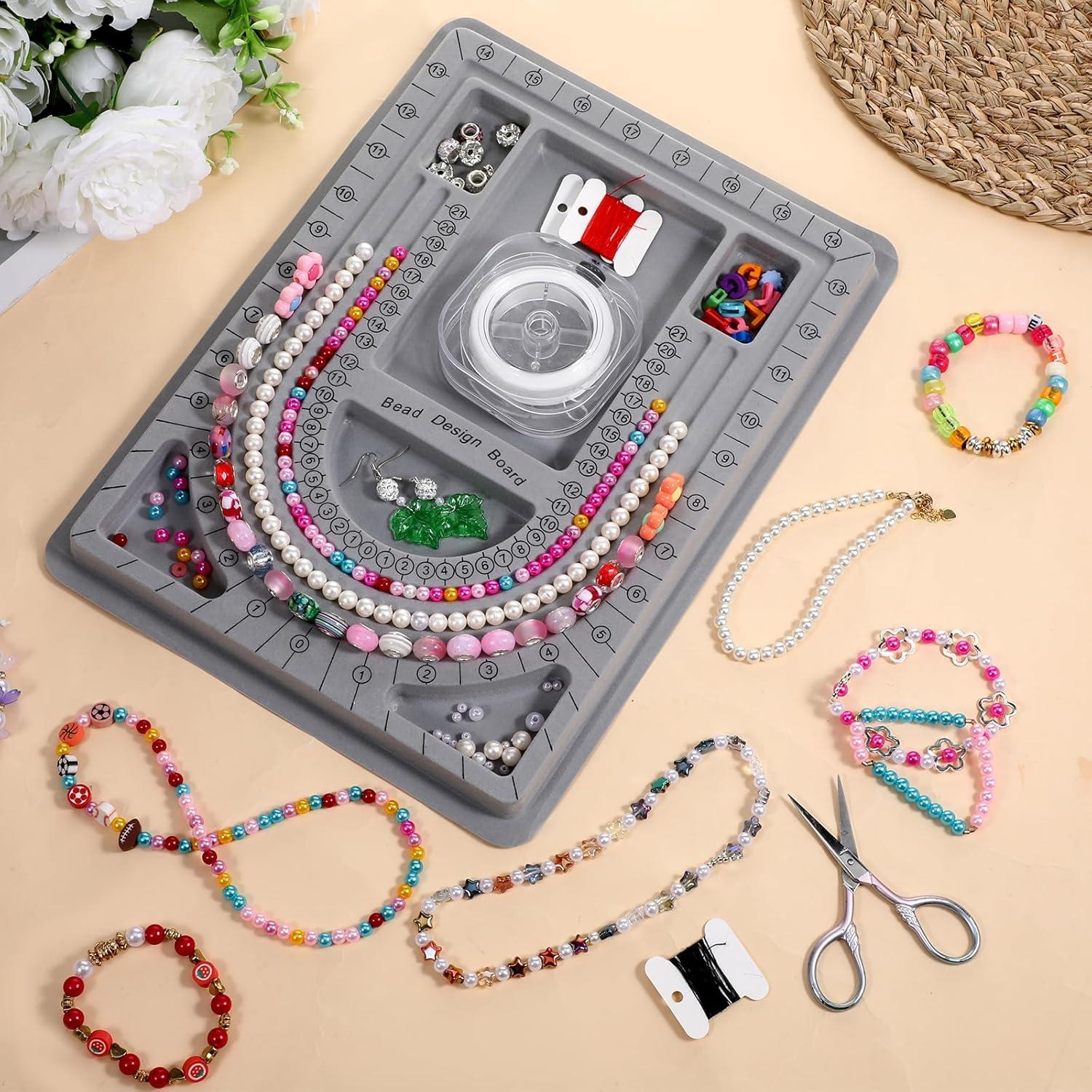 Tablero de Diseño de Pulseras Qulkws 24x32cm Gris DIY