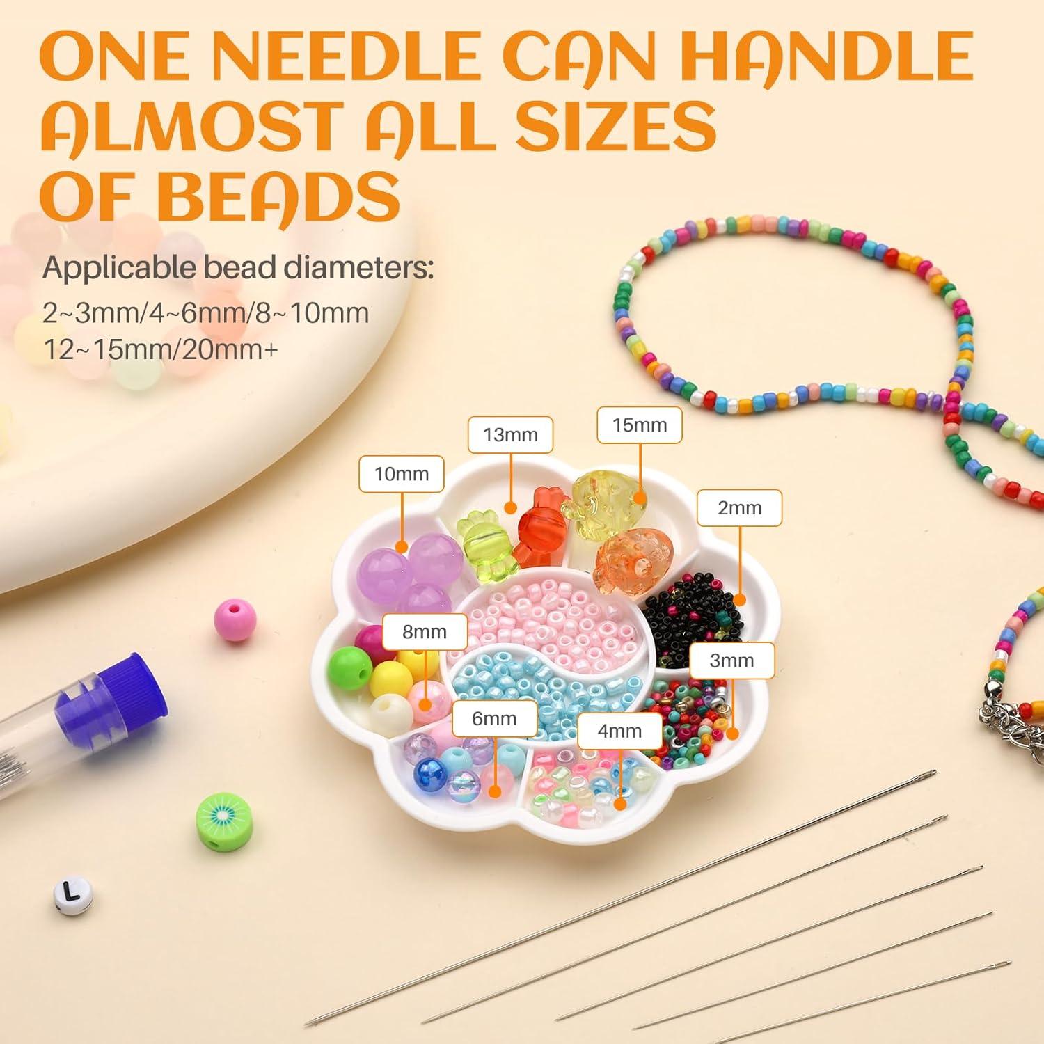 Set de Agujas para Beading UOOU - 102 Piezas, 10 Tamaños