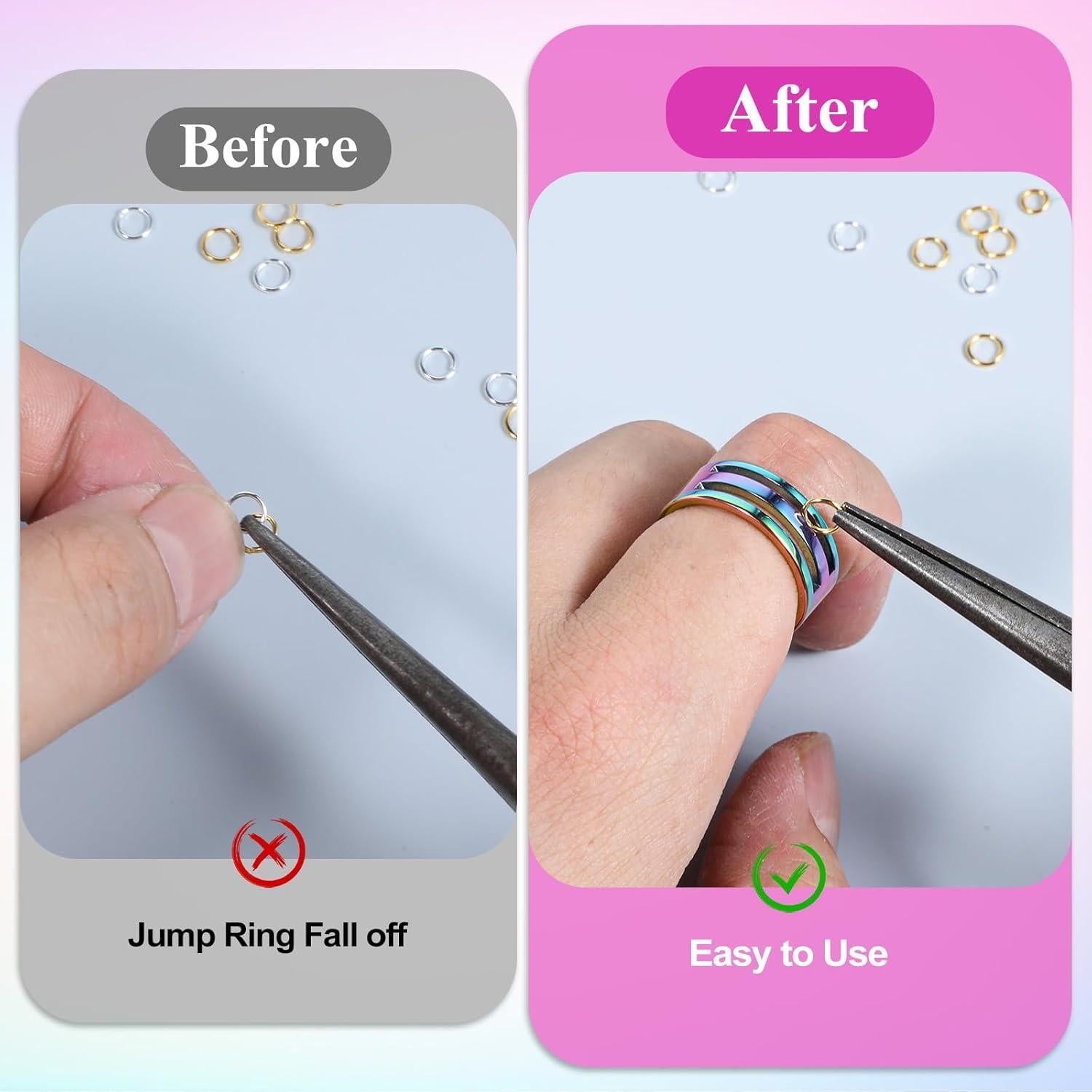 2 Abridores de Anillos de Salto Coloridos ZEYIYER Acero Inoxidable