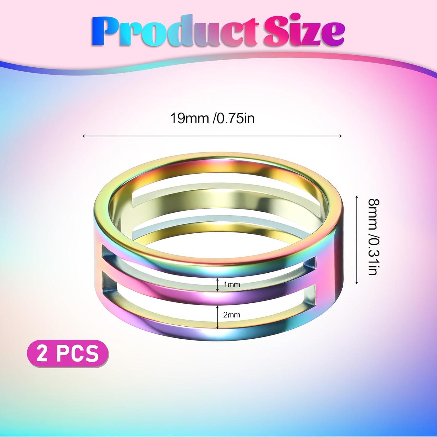 2 Abridores de Anillos de Salto Coloridos ZEYIYER Acero Inoxidable