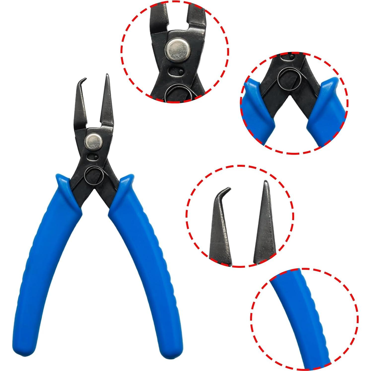 Pinzas de Anillo Abierto Lilaly para Fabricación de Joyas - Azul