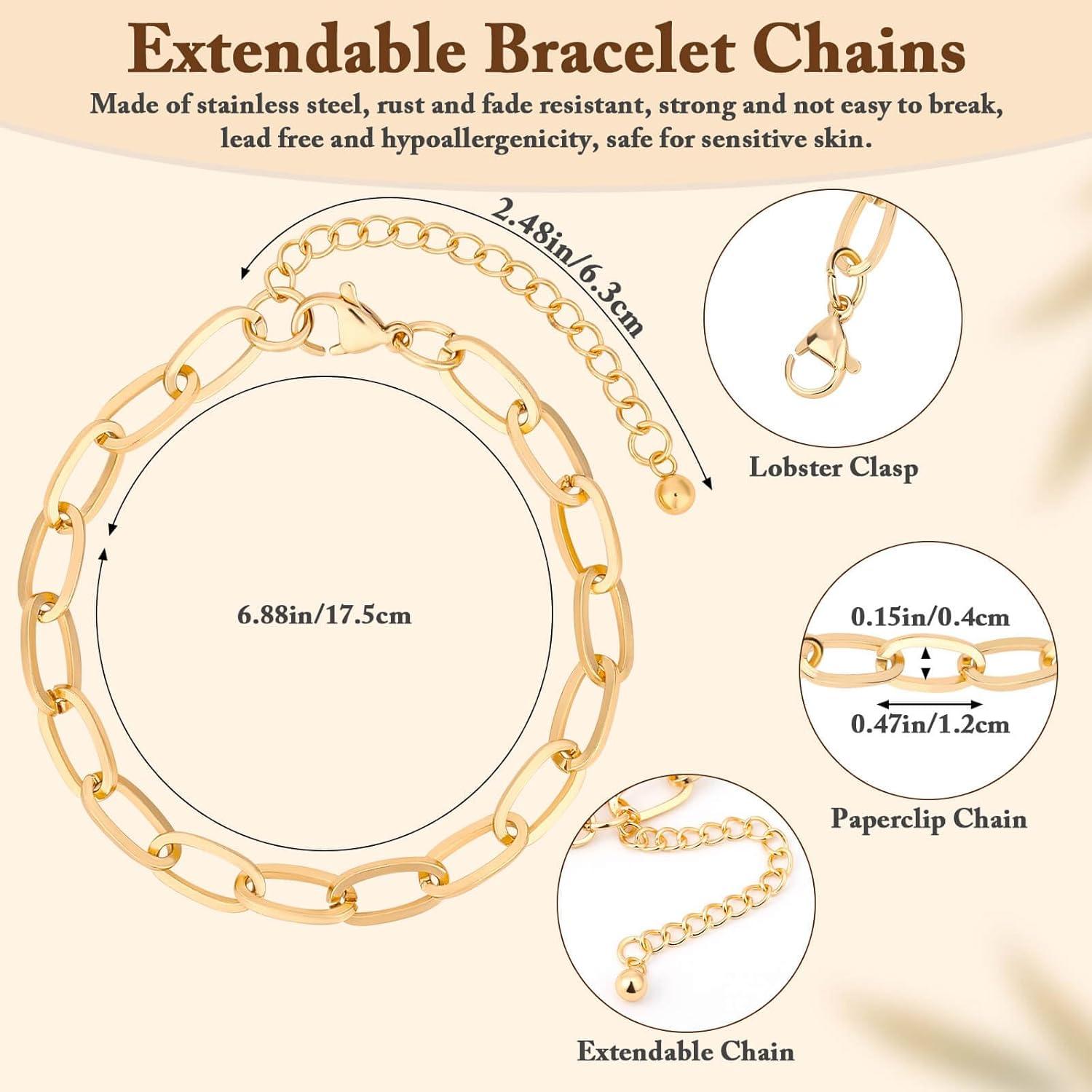 Kit de Fabricación de Pulseras de Encanto Flasoo 416 Piezas