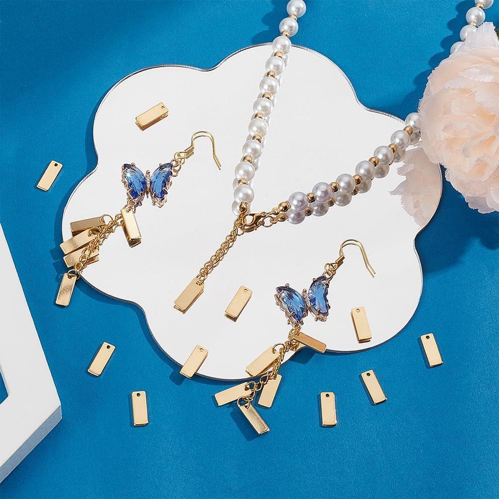 Etiquetas Rectangulares en Blanco UNICRAFTALE 50pcs 13x5mm