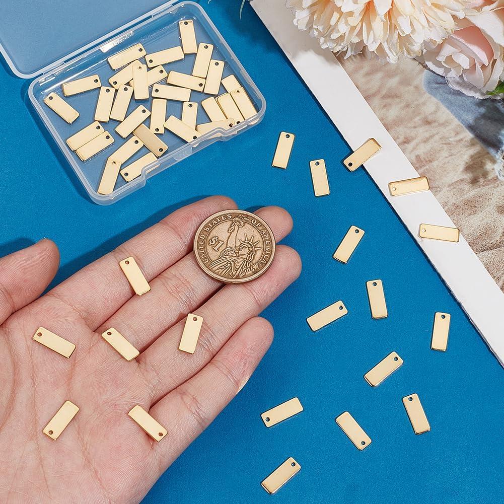 Etiquetas Rectangulares en Blanco UNICRAFTALE 50pcs 13x5mm