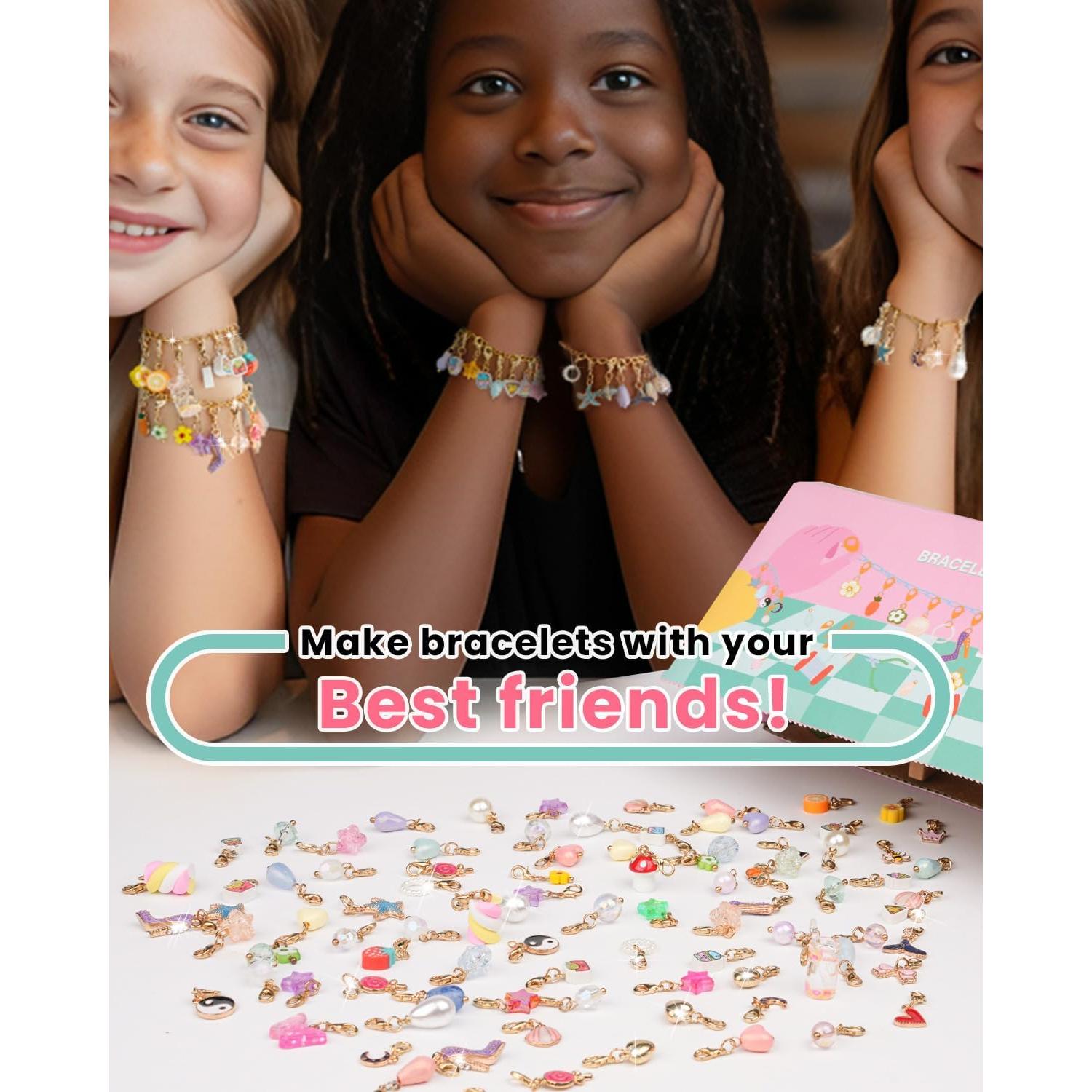 Kit de fabricación de pulseras Deinduser para niñas 5-12 años