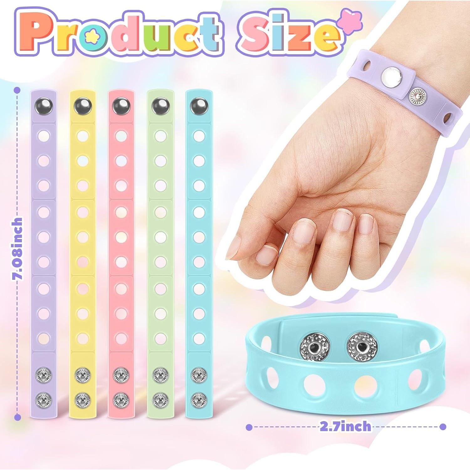 Pulseras de Silicona Aoriher para Niños - 20 Piezas Ajustables