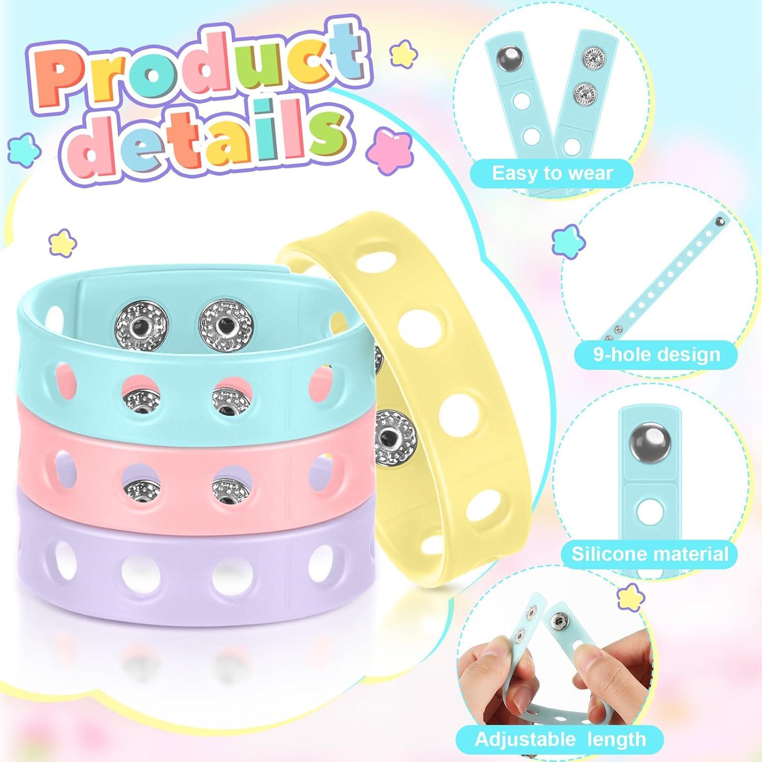 Pulseras de Silicona Aoriher para Niños - 20 Piezas Ajustables