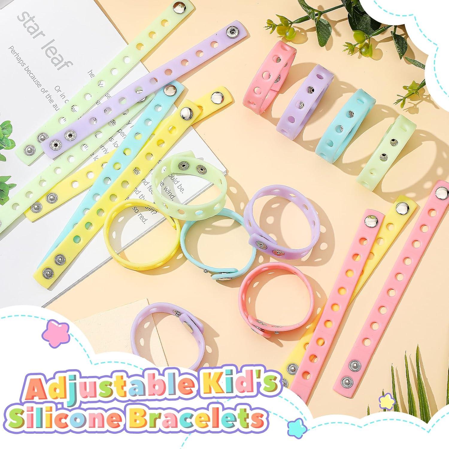 Pulseras de Silicona Aoriher para Niños - 20 Piezas Ajustables