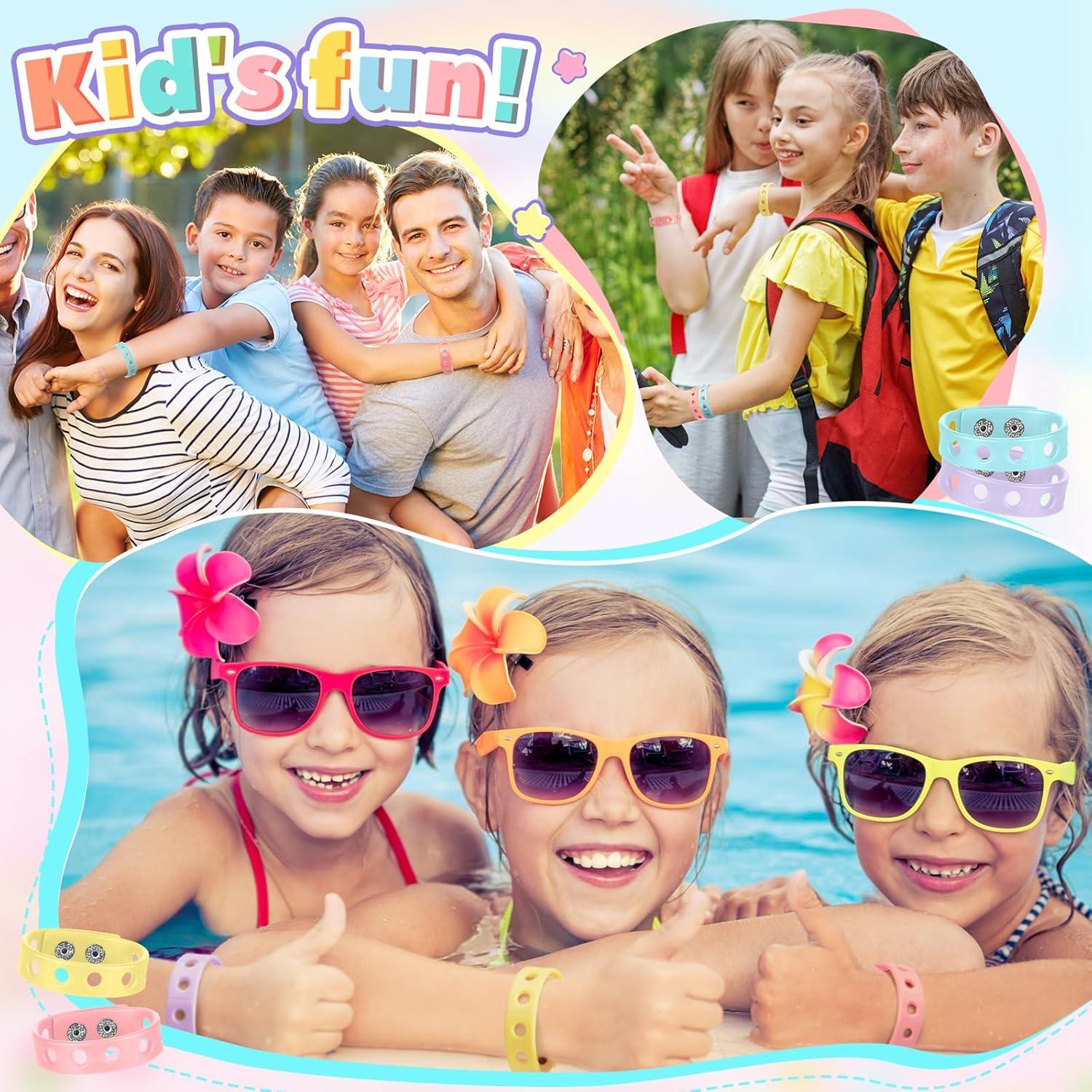 Pulseras de Silicona Aoriher para Niños - 20 Piezas Ajustables