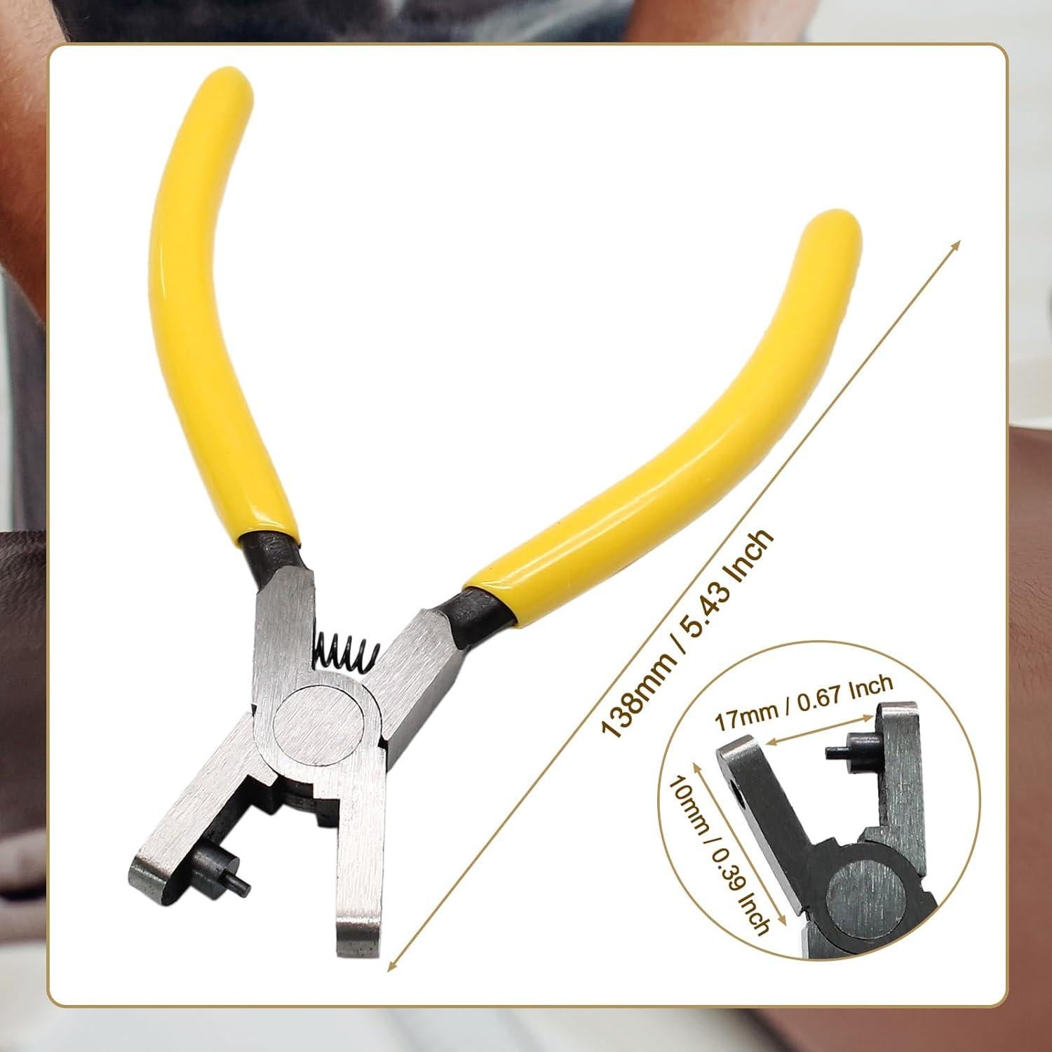 Perforador de Agujeros de Cuero Hitefu 2mm, Herramienta Ergonómica