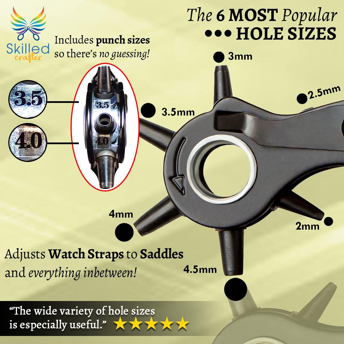 Perforadora de Agujeros Pro Skilled Crafter - 6 Tamaños, Acero