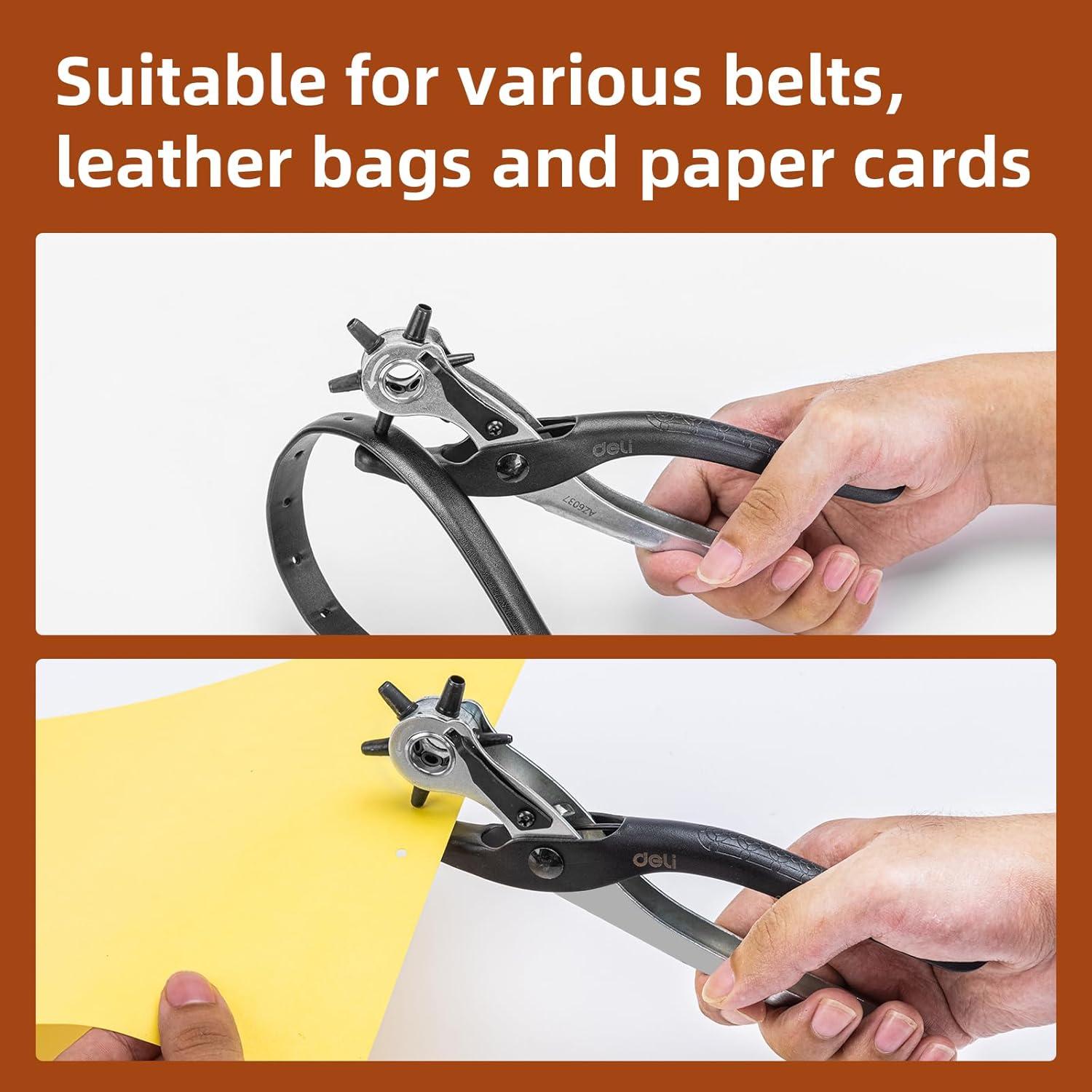 Perforador de Cuero Deli 22.4x8.3 cm - Mango Ergonómico