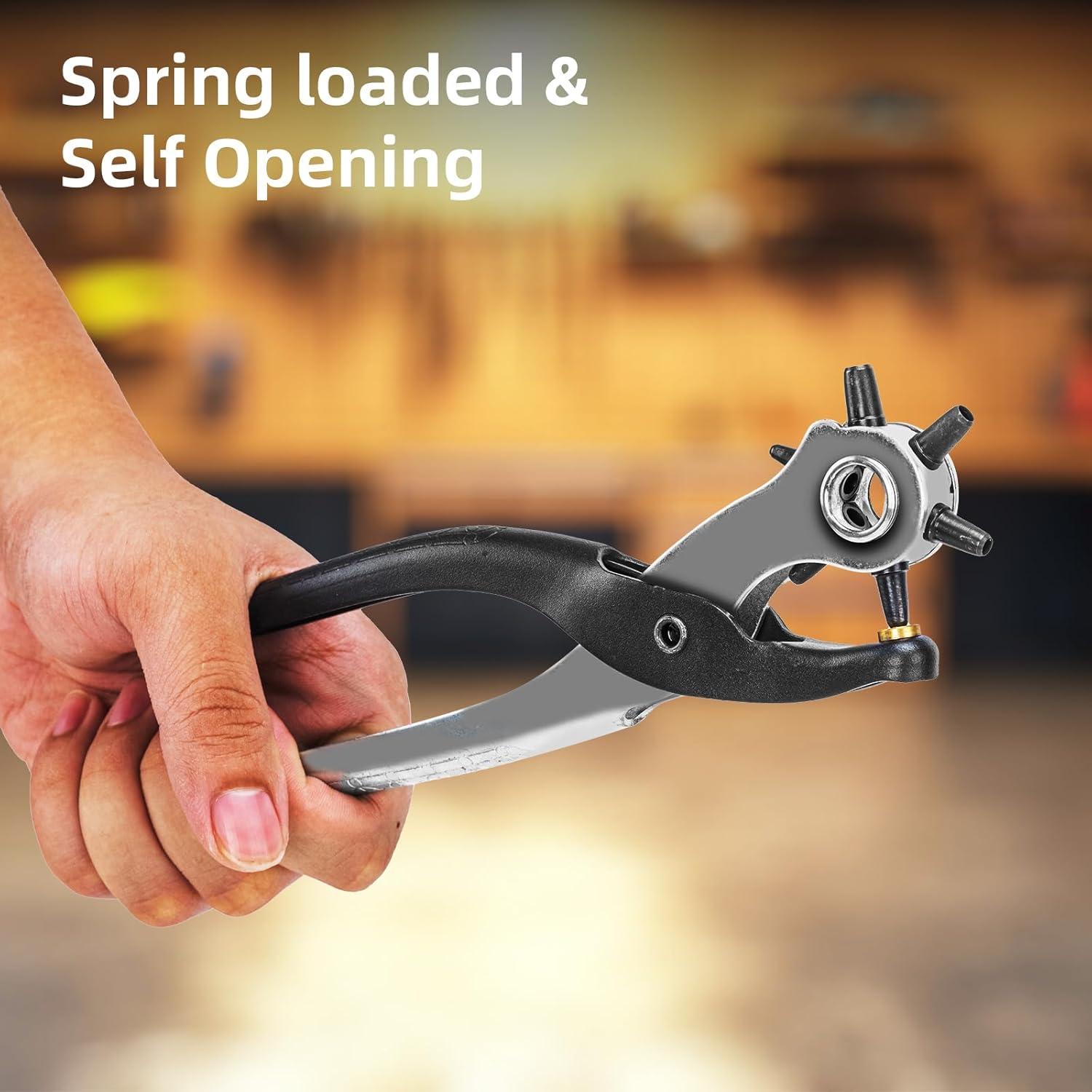 Perforador de Cuero Deli 22.4x8.3 cm - Mango Ergonómico