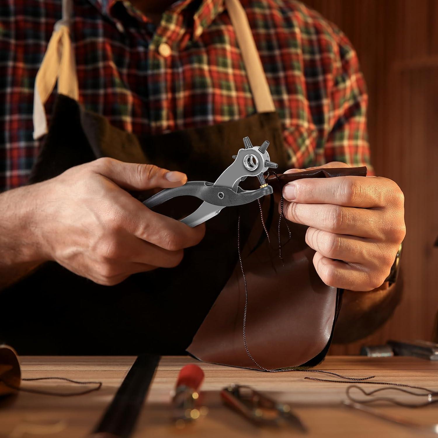 Perforador de Cuero Deli 22.4x8.3 cm - Mango Ergonómico