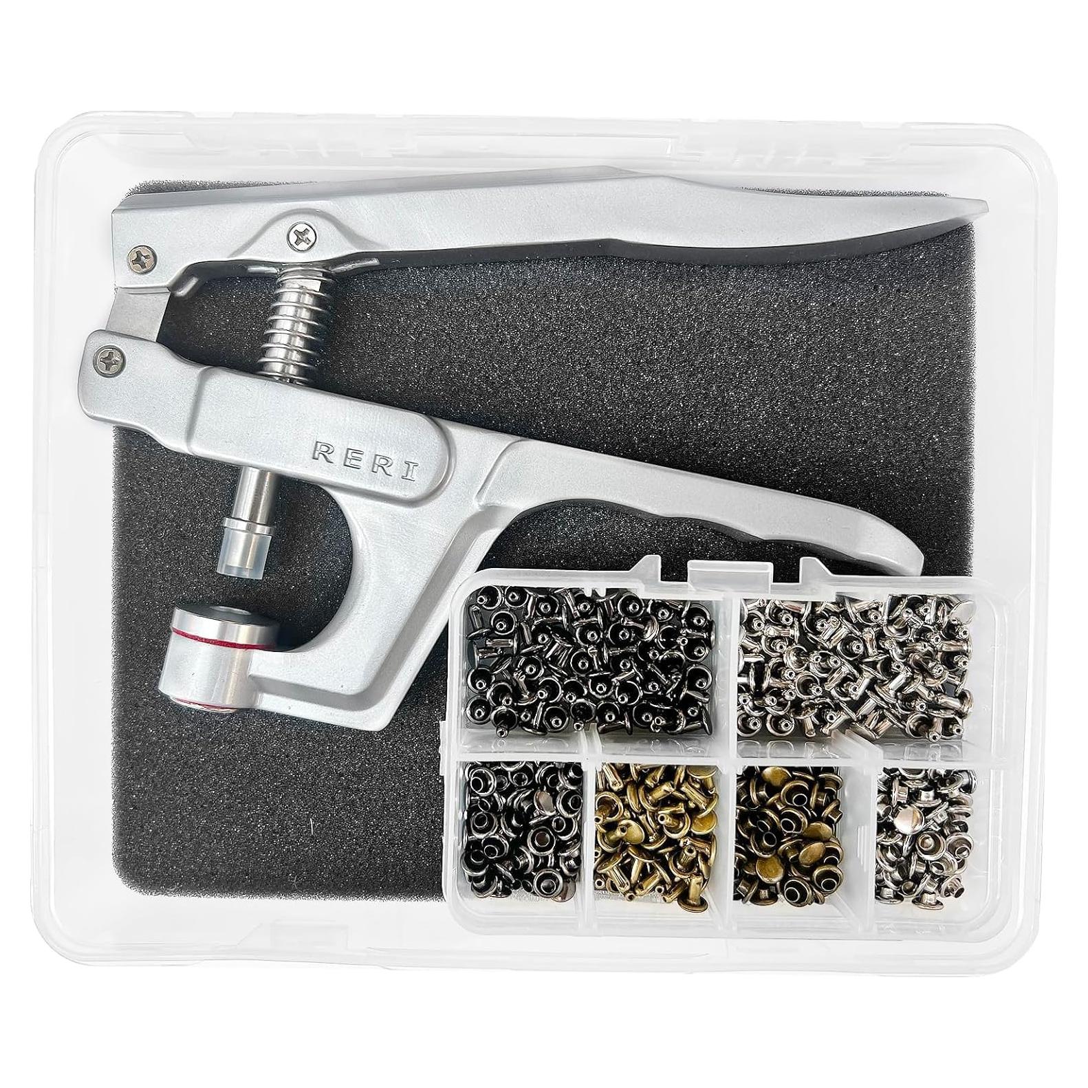 Kit de Remaches RERI 180 Conjuntos 6mm con Alicates - Cobre