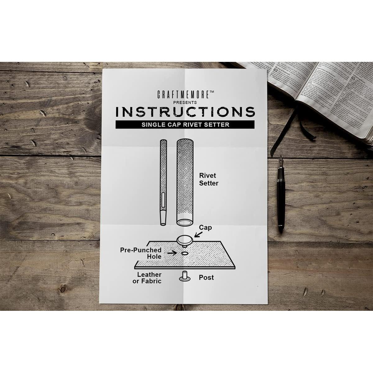 Kit de Herramientas para Remaches CRAFTMEMORE 5MM - 200 Remaches