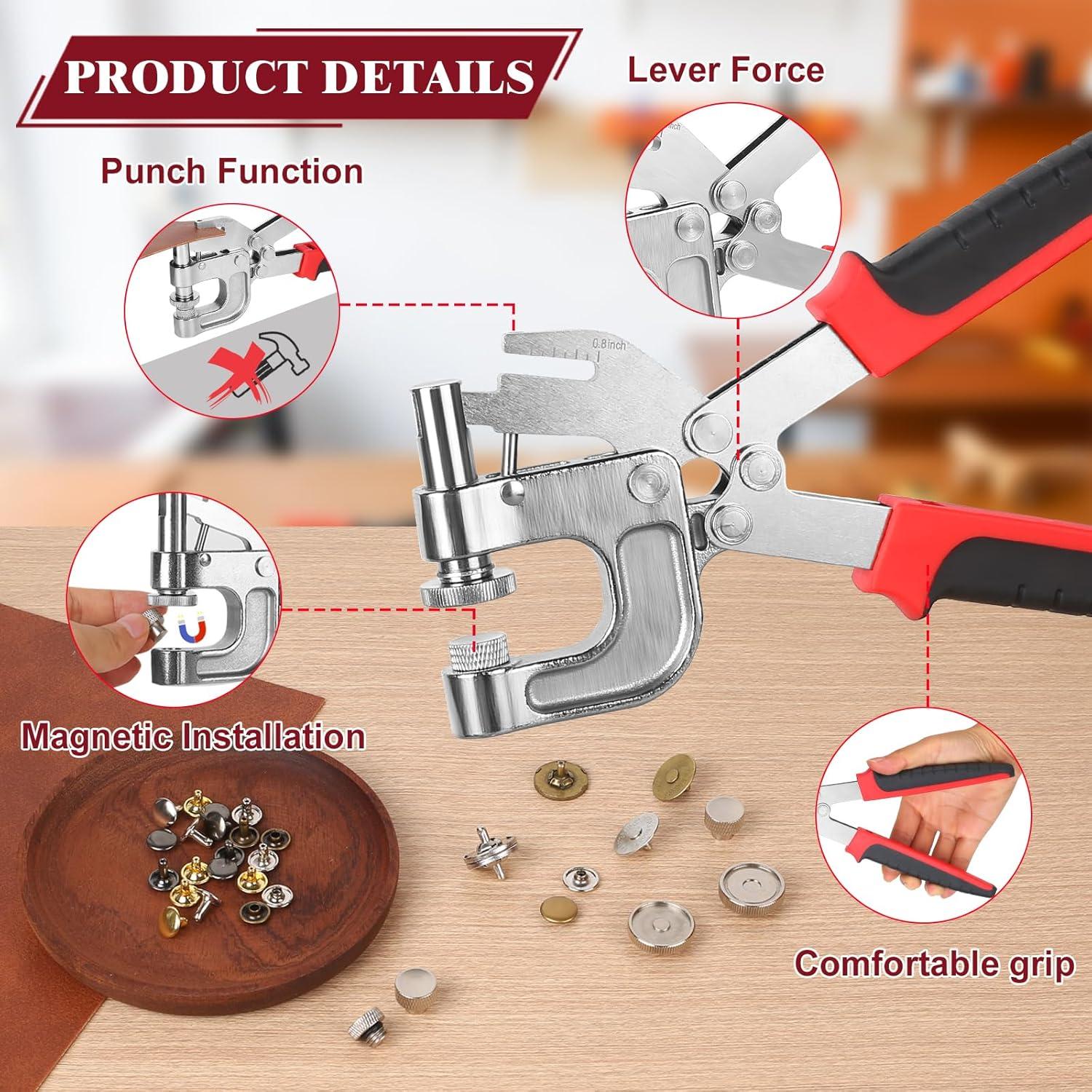 Conjunto de Remaches y Botones Magnéticos Y-zuisoumt 180 Pzas