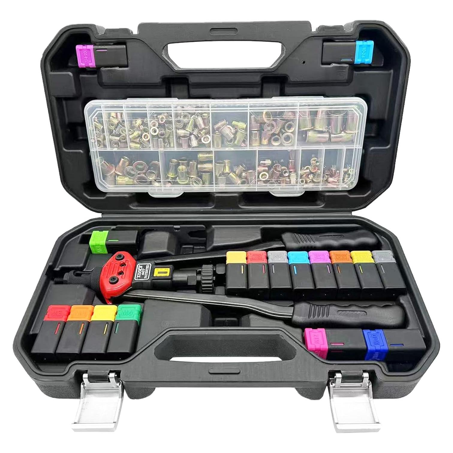 Kit de Herramientas para Tuercas Remachadas ZIOJOVK 256 Piezas