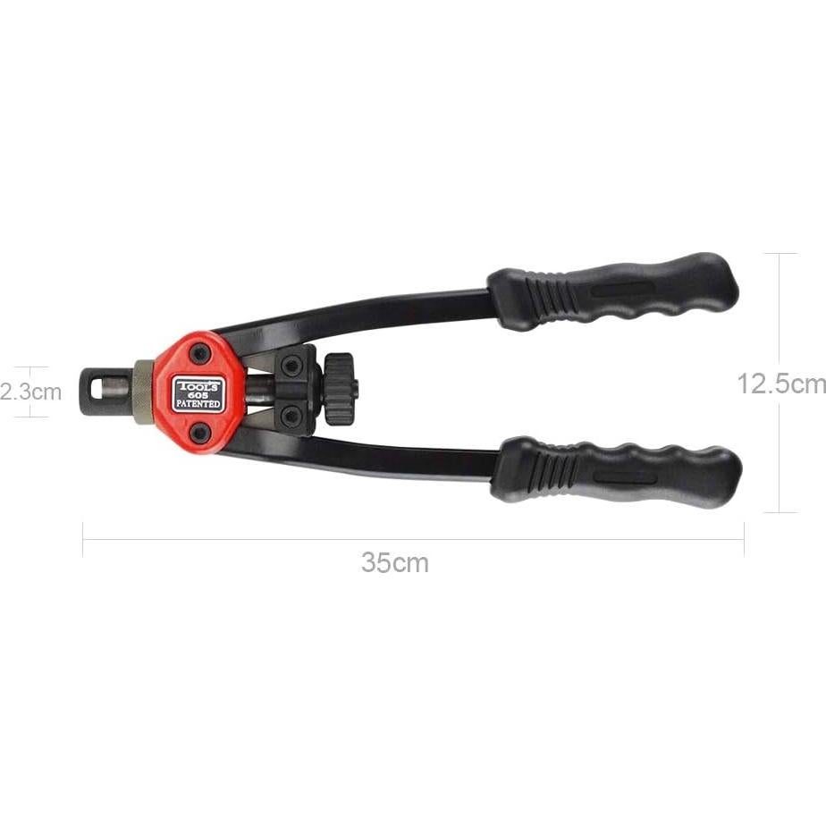 Kit de Remachadora Manual VonLux con 7 Mandriles y 140 Tuercas