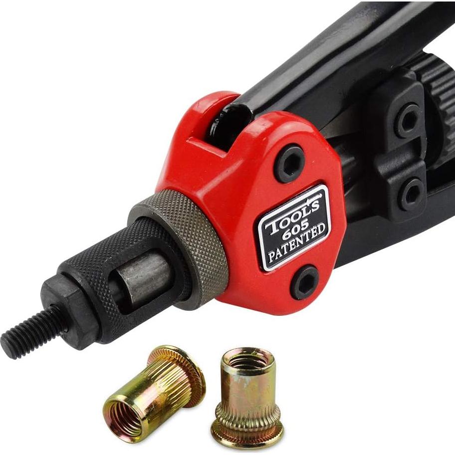 Kit de Remachadora Manual VonLux con 7 Mandriles y 140 Tuercas