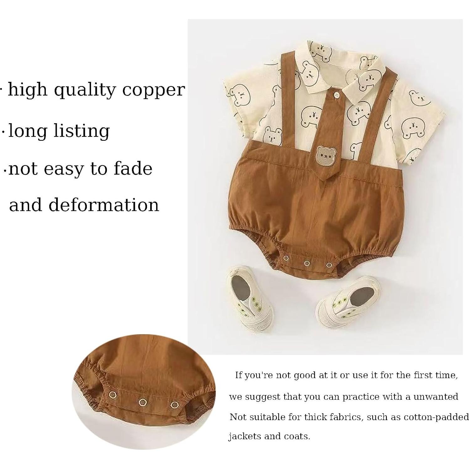 Kit de Botones a Presión de Metal IMNTHO - 100 PCS 9.5mm