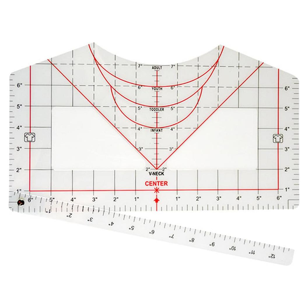 Regla de Alineación para Camisetas Amz Camel - Guía de PVC