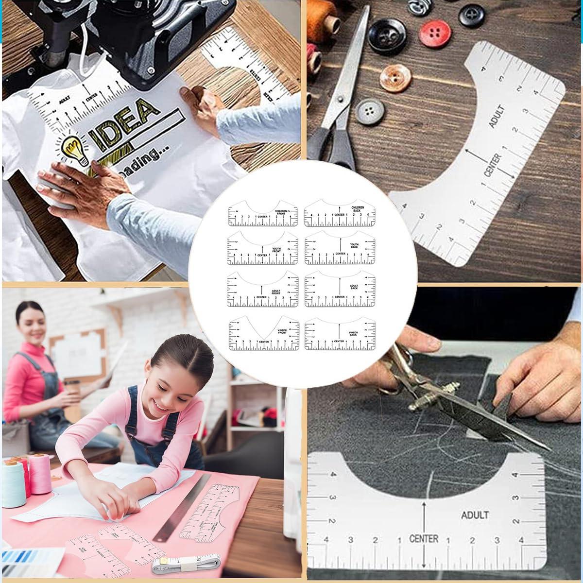 Regla de Alineación para Camisetas Amz Camel - Guía de PVC