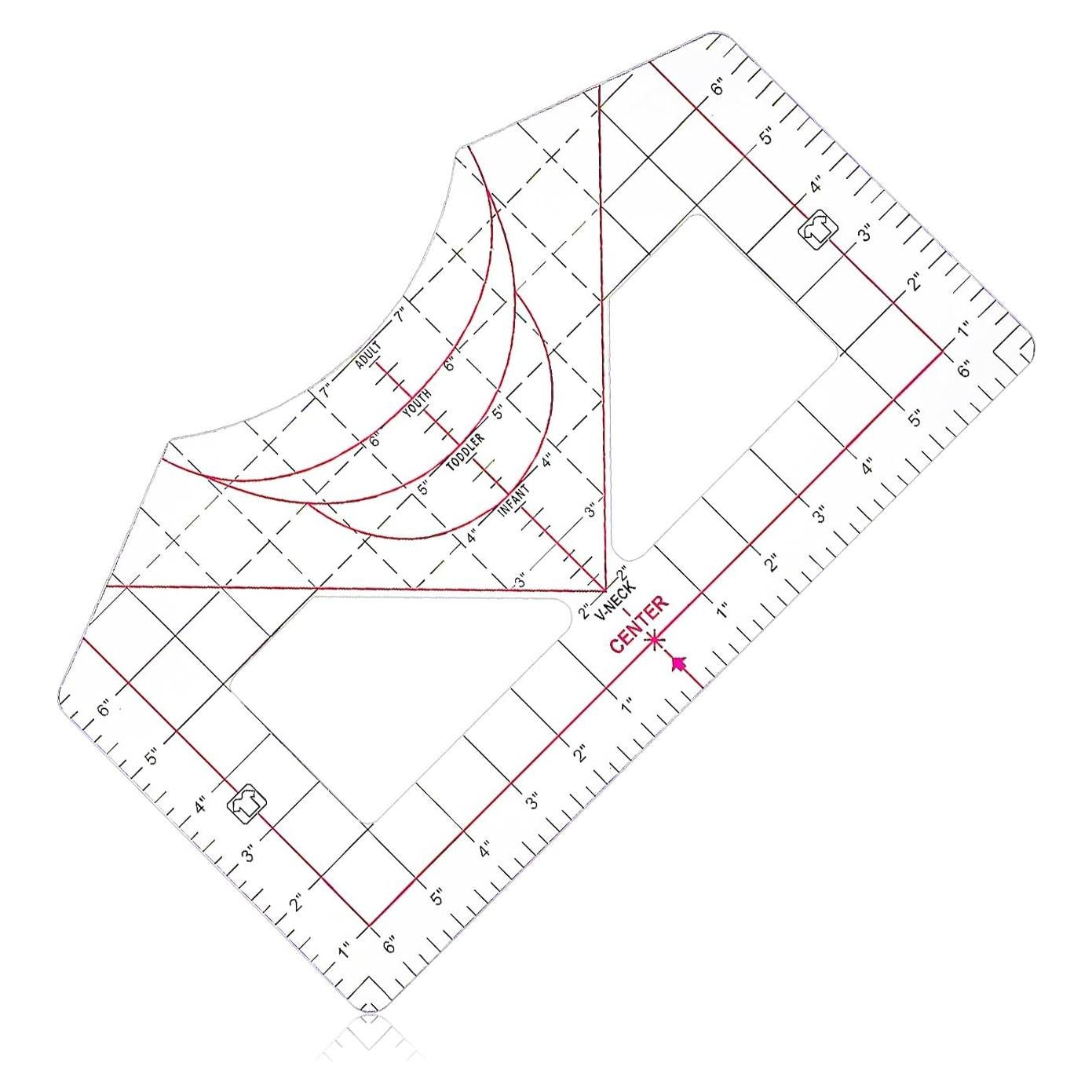Regla para Camisetas Wanmu 35.56x20.32cm Alineación Vinilo