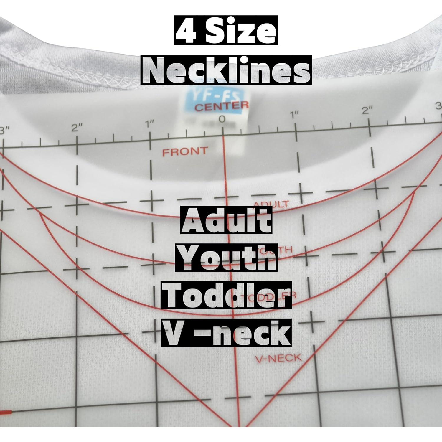 Guía de Regla A3 para Camisetas SANSHARE - 20 Hojas Reutilizables