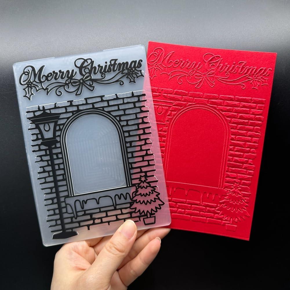 6 Carpetas de Relieve Plástico para Tarjetas DIY 14.5x10.5cm