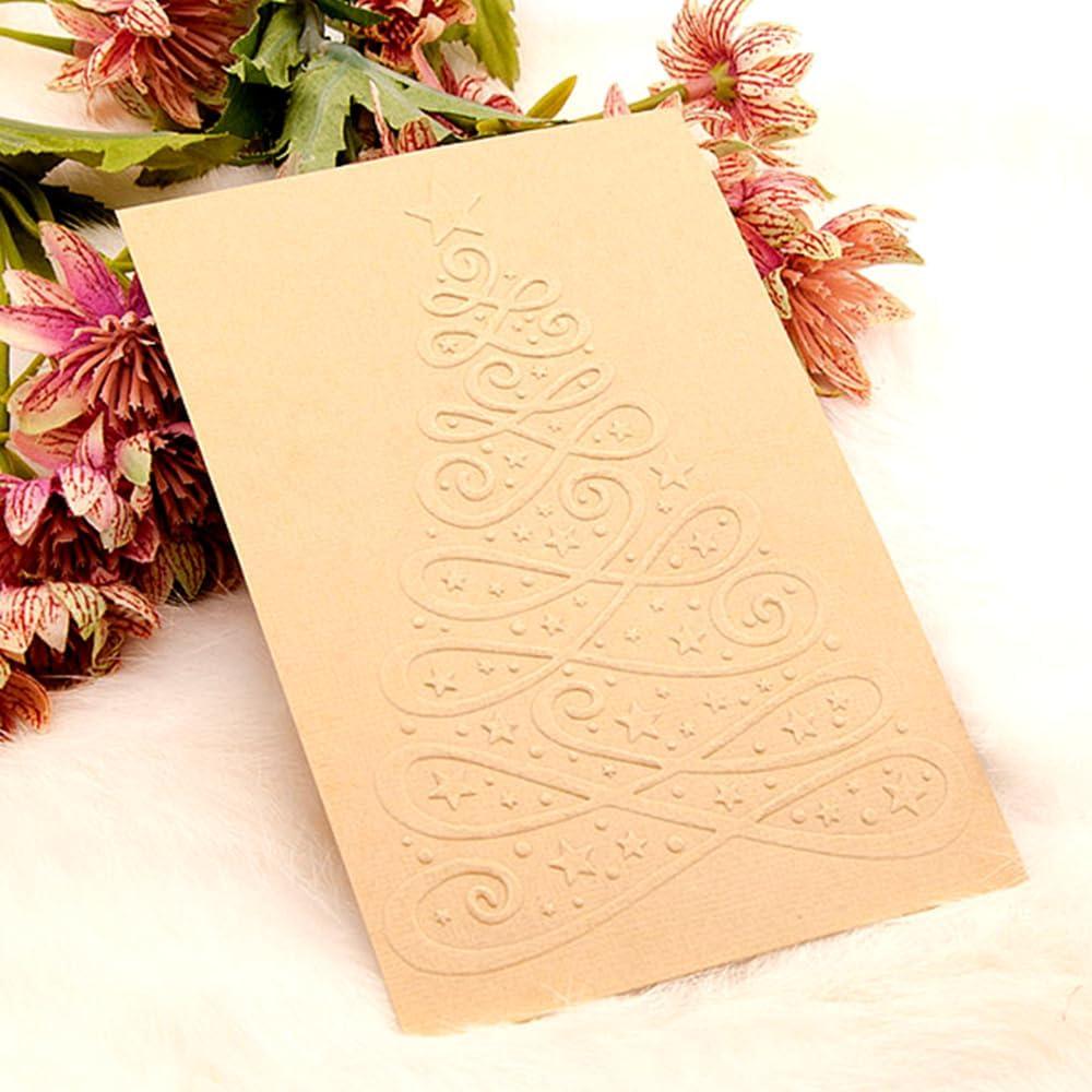 6 Carpetas de Relieve Plástico para Tarjetas DIY 14.5x10.5cm