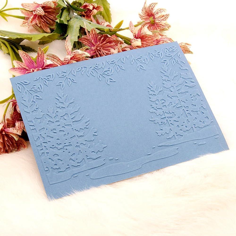 6 Carpetas de Relieve Plástico para Tarjetas DIY 14.5x10.5cm