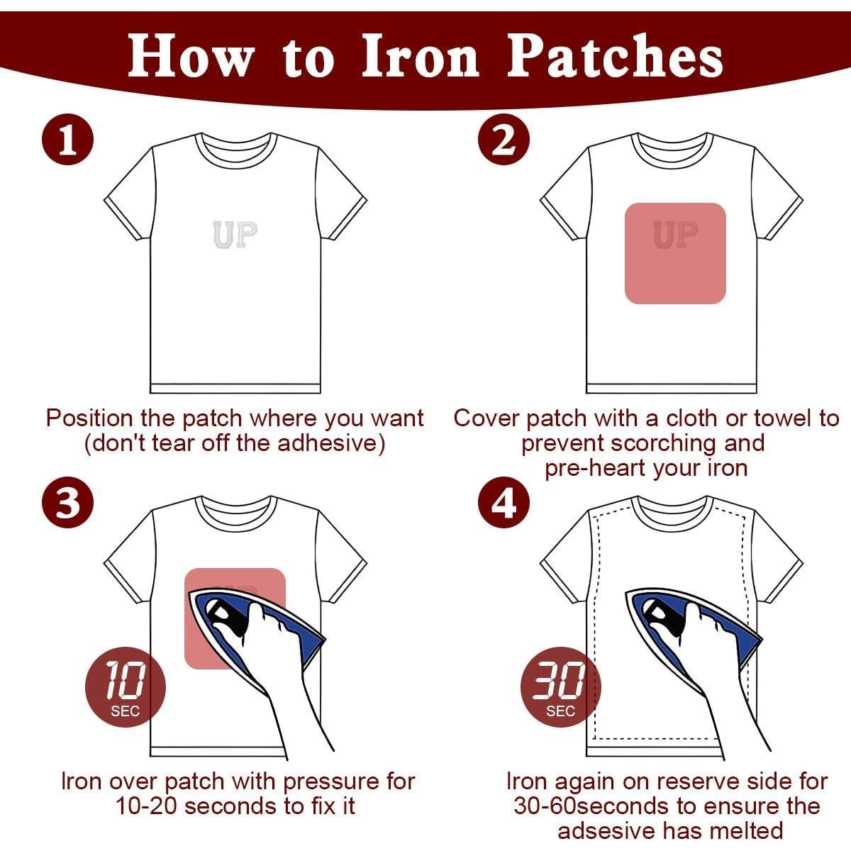 52 Piezas Parche Bordado Letras A-Z CXWLJL Blanco DIY