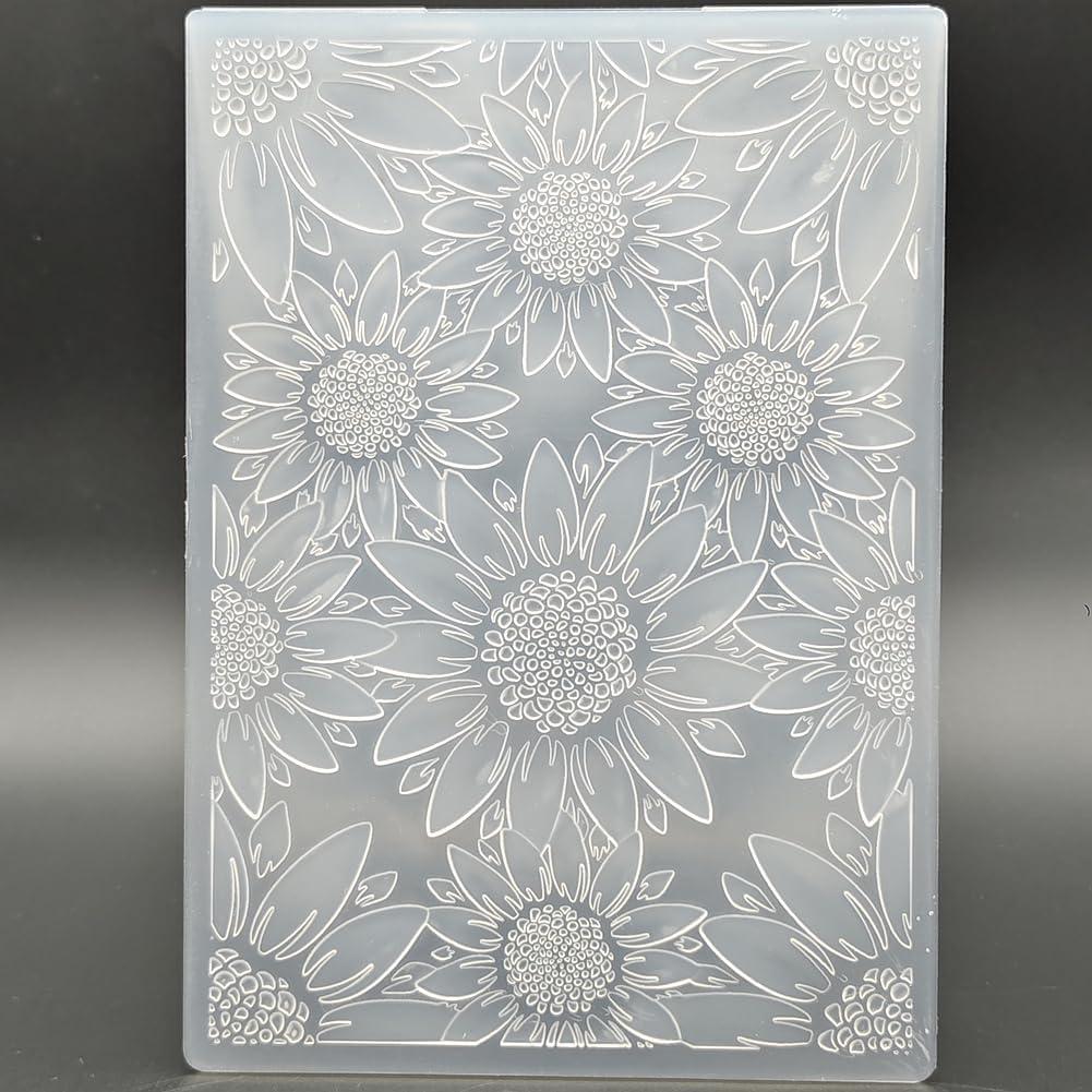 Carpeta de Embossing Plástico Guanyu 12.7x17.8 cm Flores
