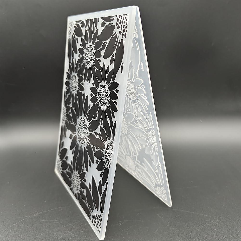 Carpeta de Embossing Plástico Guanyu 12.7x17.8 cm Flores