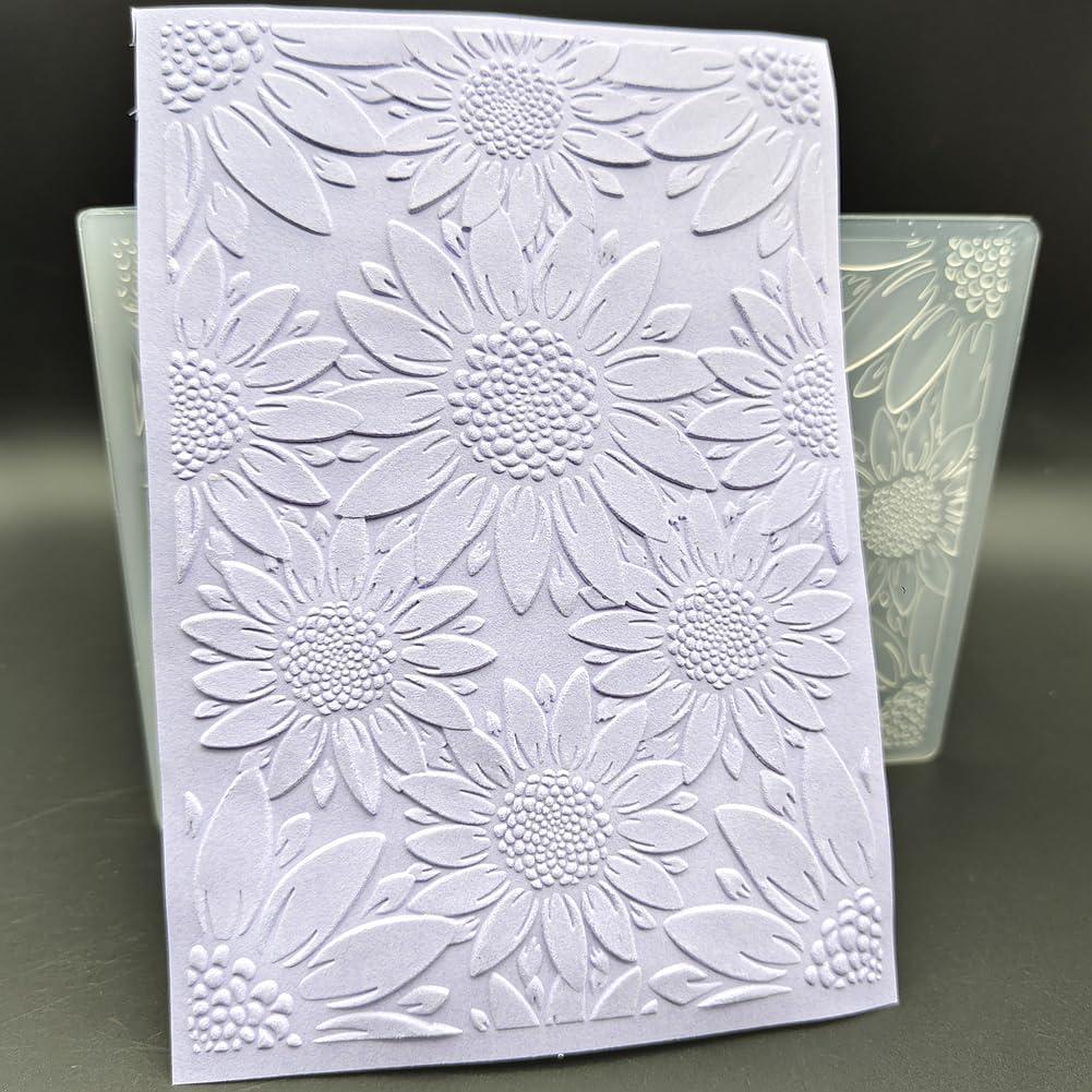 Carpeta de Embossing Plástico Guanyu 12.7x17.8 cm Flores