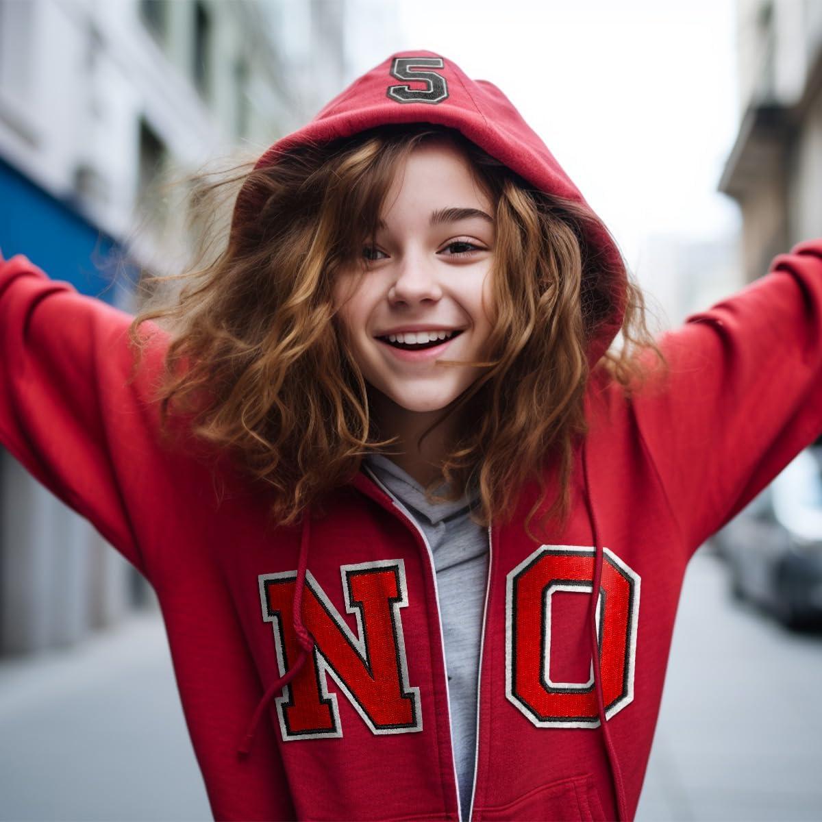 Parche de Letras Bordadas J.CARP - 5 Piezas Negros