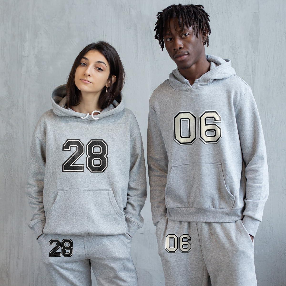 Parche de Letras Bordadas J.CARP - 5 Piezas Negros