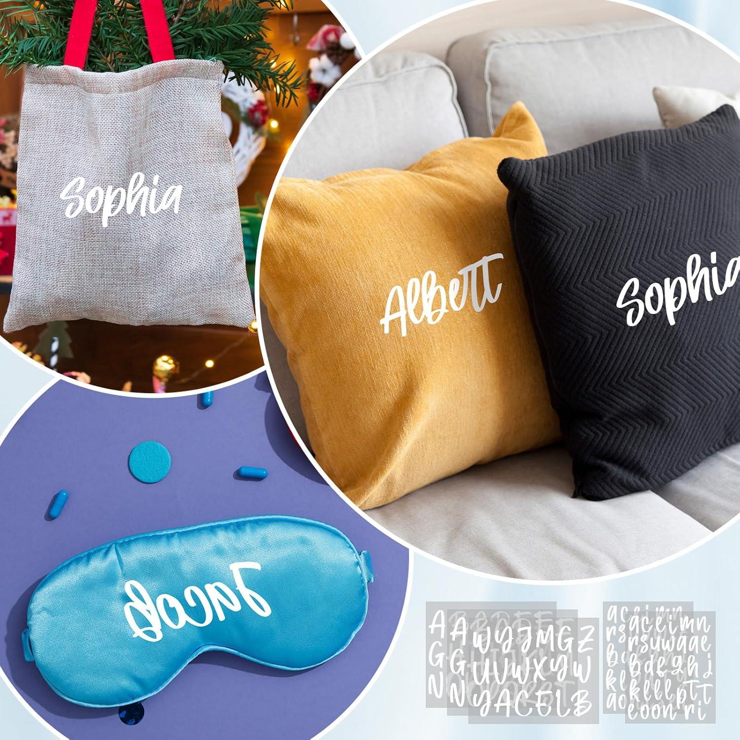 Letras de Planchar Harloon 8 Hojas 24x18 cm Blancas DIY